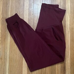 Figs Burgundy Track Pants